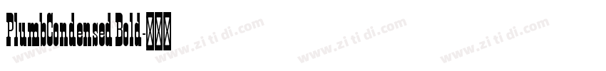PlumbCondensed Bold字体转换